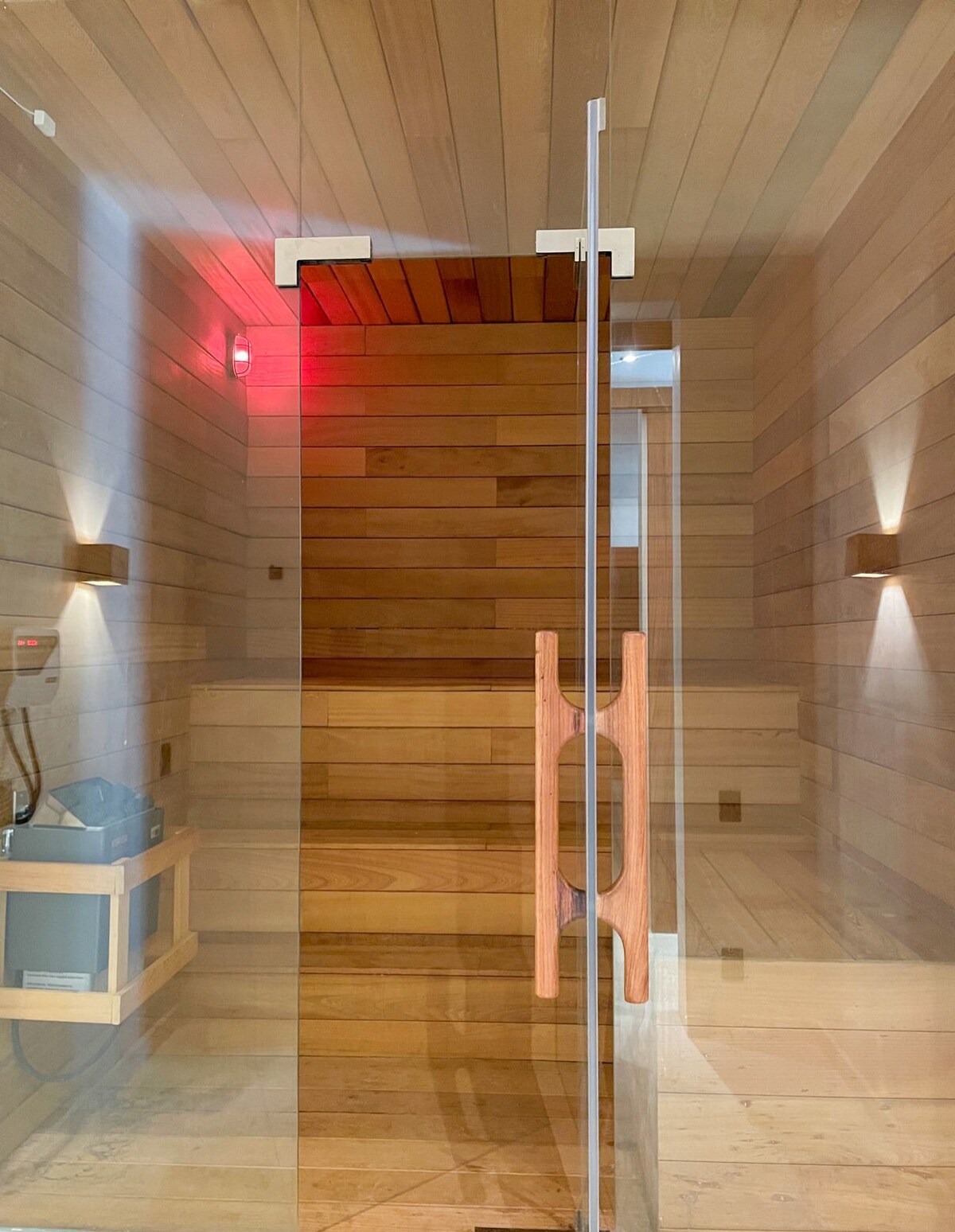 Guest bedroom reading nook with natural light at Luxury Jungle VIBE Tulum
