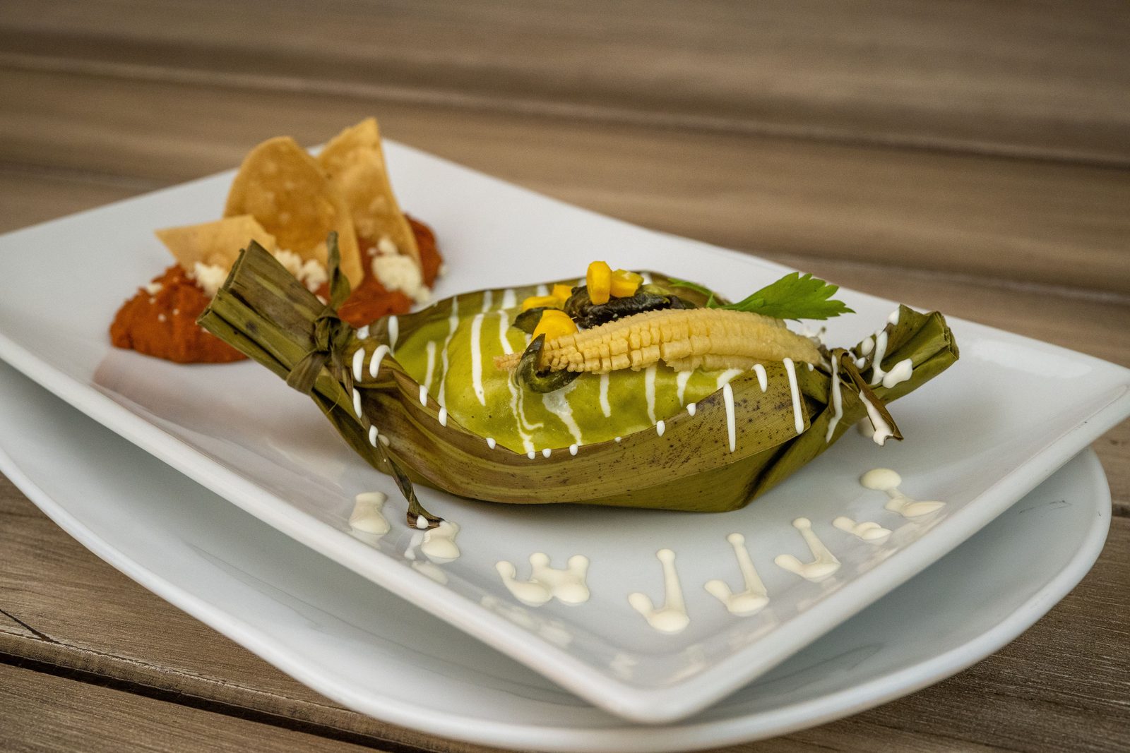Beautifully plated traditional Mexican dish prepared by a private chef